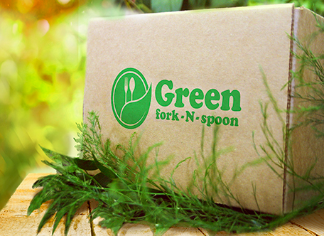Green fork-N-spoon